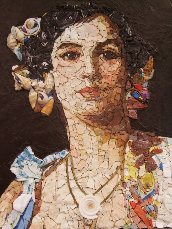 портрет мозаика