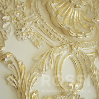 Painting gilding decoration of stucco