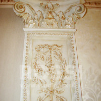 Painting of stucco molding 8