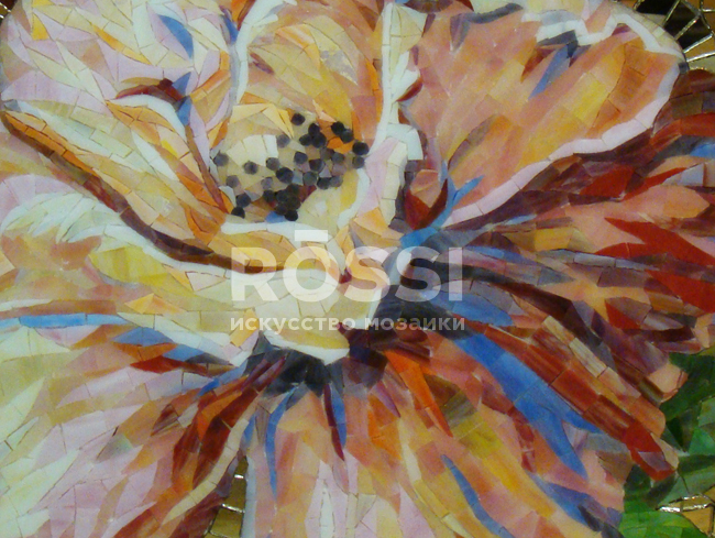 мозаика панно цветы