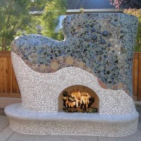 mosaic-tile-outdoor-fireplace